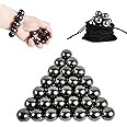 28 Pcs Magnetic Balls Fidget Toy, Adult Fidget Toys, Magnet Balls Can Replace Ferrite Putty, Office Desktop Decoration, Stress Relief, Anti Anxiety, Executive Desk Toys (Black)