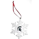 Michigan State Spartans Snowflake Christmas Ornament