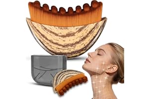 Pnctho Lymphatic Contour Face Brush,Contour Face Brush for Lymphatic Drainage,Dry Lymphatic Drainage Massager,Ergonomically D