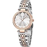 NIBOSI Women's Watches Analog Quartz Ladies Wrist Watch Dainty Rose Gold Minimalist Vintage Luxury Diamond Stainless Steel Strap Classic Dress Watches for Women Small Wrists