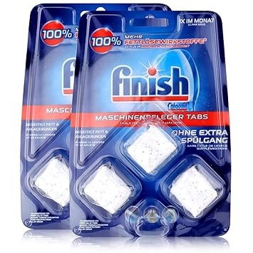 Calgonit Finish Maschinenpfleger-Tabs 51g - Gegen Fett & Ablagerungen (2er Pack)