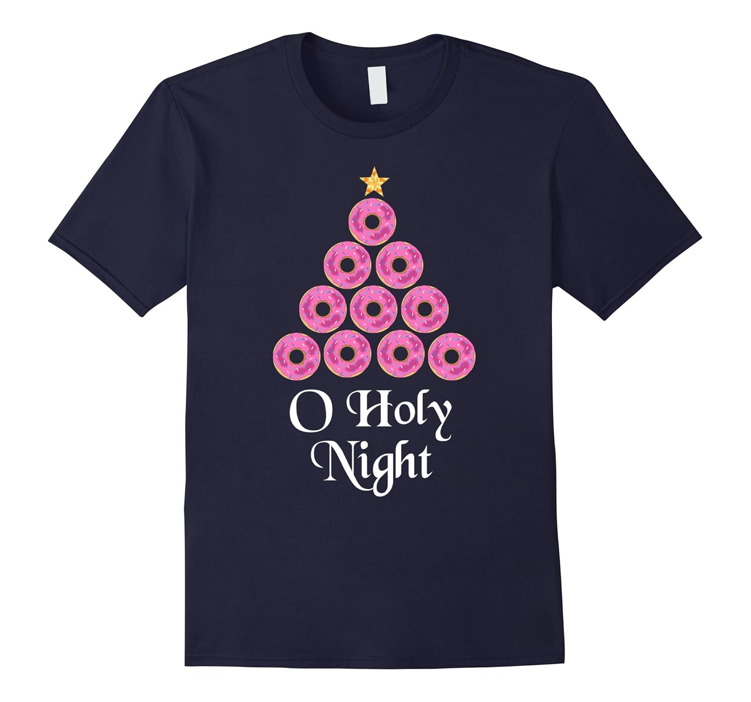 Christmas Donut Shirt - 0 Holy Night Donut T-Shirt-ANZ