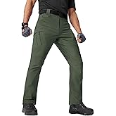 TACVASEN Men's Cargo Work Pants Construction Tactical Water Resistant Lightweight Outdoor Hiking Pants with 9 Pockets