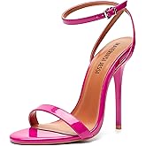 MAIERNISI JESSI Unisex Men's Women's Strappy Sandals Heels, Stilletos High Heeled Ankle Strap Slingback Sandals