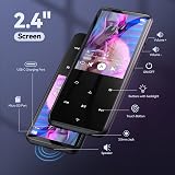 AGPTEK Bluetooth 5.3 MP3 Player 64GB Expands to 128GB 2.4in FM Radio view 8