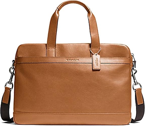 Amazon Coach コーチ メンズ ハドソン レザー バッグ ビジネスバッグ F7156 Sad Brown 並行輸入品 ビジネスバッグ