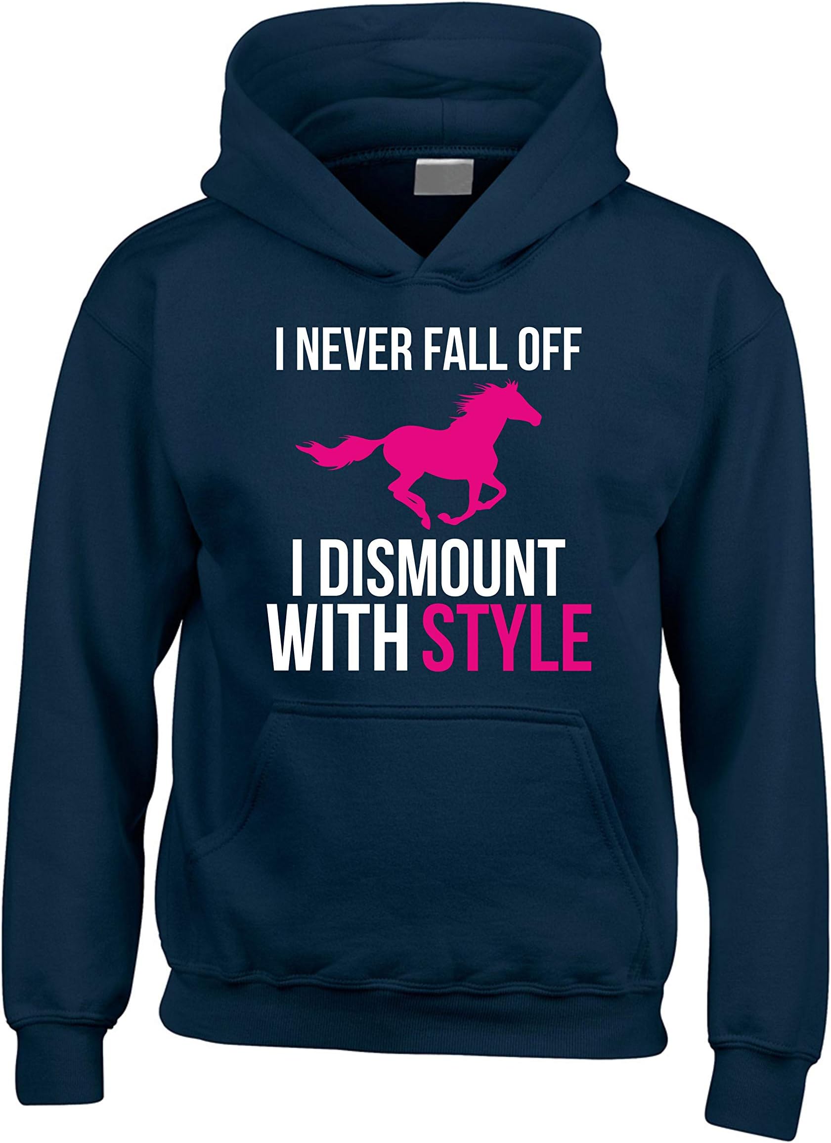 Edward SinclairI Never Fall Off I Dismount with Style' Funny Horsey Hoodie!