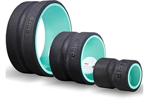 Chirp Wheel Foam Roller - Targeted Back Foam Roller for Back Pain Relief, Deep Tissue Muscle Massage, Trigger Point Round High Density Foam Roller for Physical Therapy & Exercise, 3-Pack Mint
