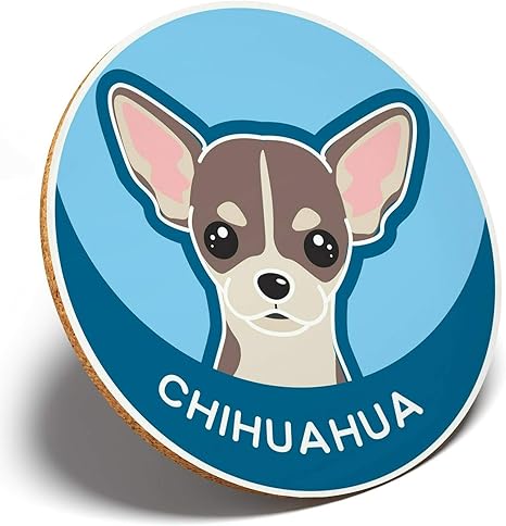 Amazon 1 チワワ漫画のかわいい犬 ラウンドコースターキッチン学生キッズギフト 5984 コースター オンライン通販