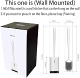 MEKEET Silicone Toilet Brush and Holder Wall Mounted Set view 2