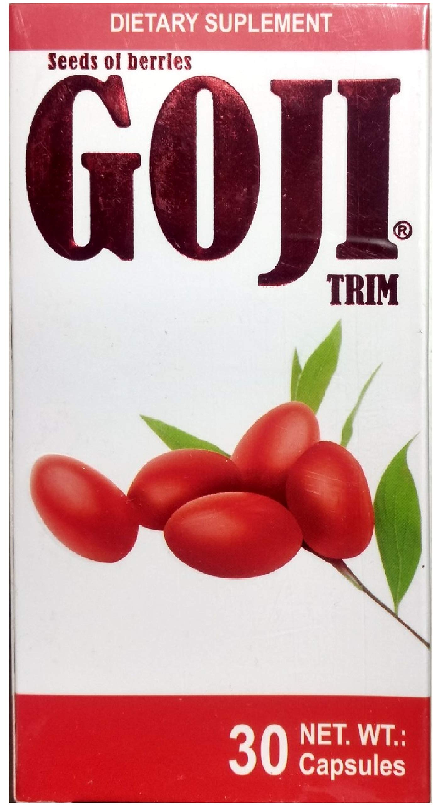 ORIGINAL Goji Trim Weight Loss 30 Capsules Semillas De Baya De Goji