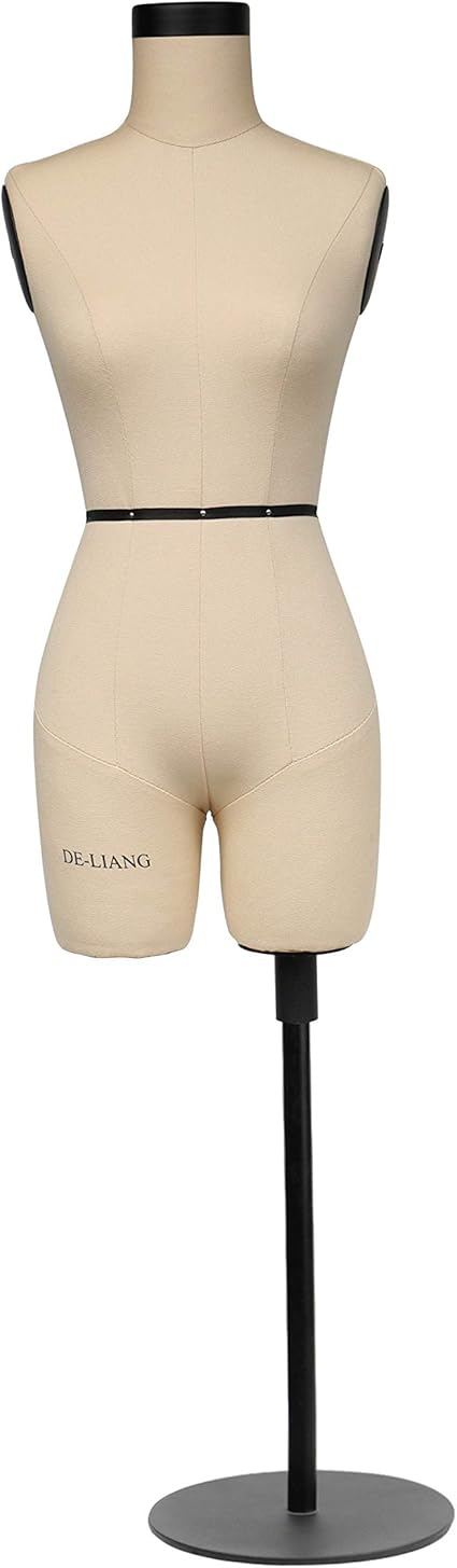 Amazon Com De Liang Half Scale Dress Form Fiberglass Sewing 1 2 Miniature Fitting Mannequin Not Fully Pinable Dressmaker Dummy 43cm Body Height Female Torso Tailor Model For Draping Size Not Adult Full Size Arts Crafts