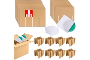 BENTOWARD 8 Sets Dish Packing Kit (Box Not Included) Dish Packing Boxes for Moving with 20 Foam Pouches Moving Boxes For Dishes