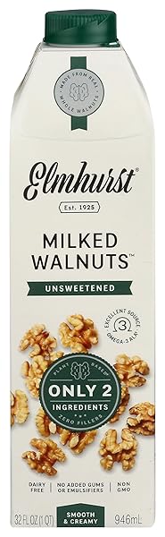 ELMHURST, MILK WALNUT UNSWEETENED OMEGA 3, 32 FL...