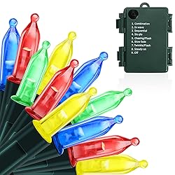 KOUQIYA Battery Operated Christmas Lights, 33ft 100