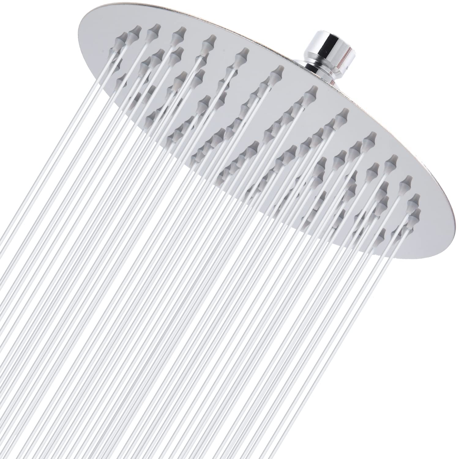 8" Rain Shower Head - Markcco Rainfall Shower Heads Made of Stainless Steel - Waterfall Full Body Coverage - Perfect Replacement for Your Bathroom ShowerHead (Chrome) (8'', Chrome)
