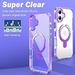 UMIONE for iPhone 16 Plus Clear Magnetic case with