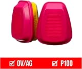 3M 60923HB1-C OV/AG/P100 Replacement Multi-Purpose Respirator Cartridges view 2