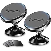 【 2-Pack 】 Magnetic Phone Holder for Car Dashboard【Strong Magnet】iPhone Magnetic Phone Mount for Car Phone Holder 【4 Metal Plate】Cell Phone Holders for Your Car Mount for iPhone 17 Pro Max Air 16 15