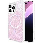 Case-Mate Soap Bubble iPhone 16 Pro Max Case [Compatible with MagSafe] - Liquid Glitter Phone Case with 12ft Drop Protection - Premium Magnetic Cover for iPhone 16 Pro Max - Iridescent Waterfall