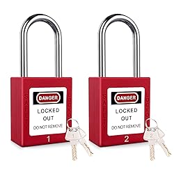 Anskyloe Lockout Tagout Locks-2 Red Safety Padlock