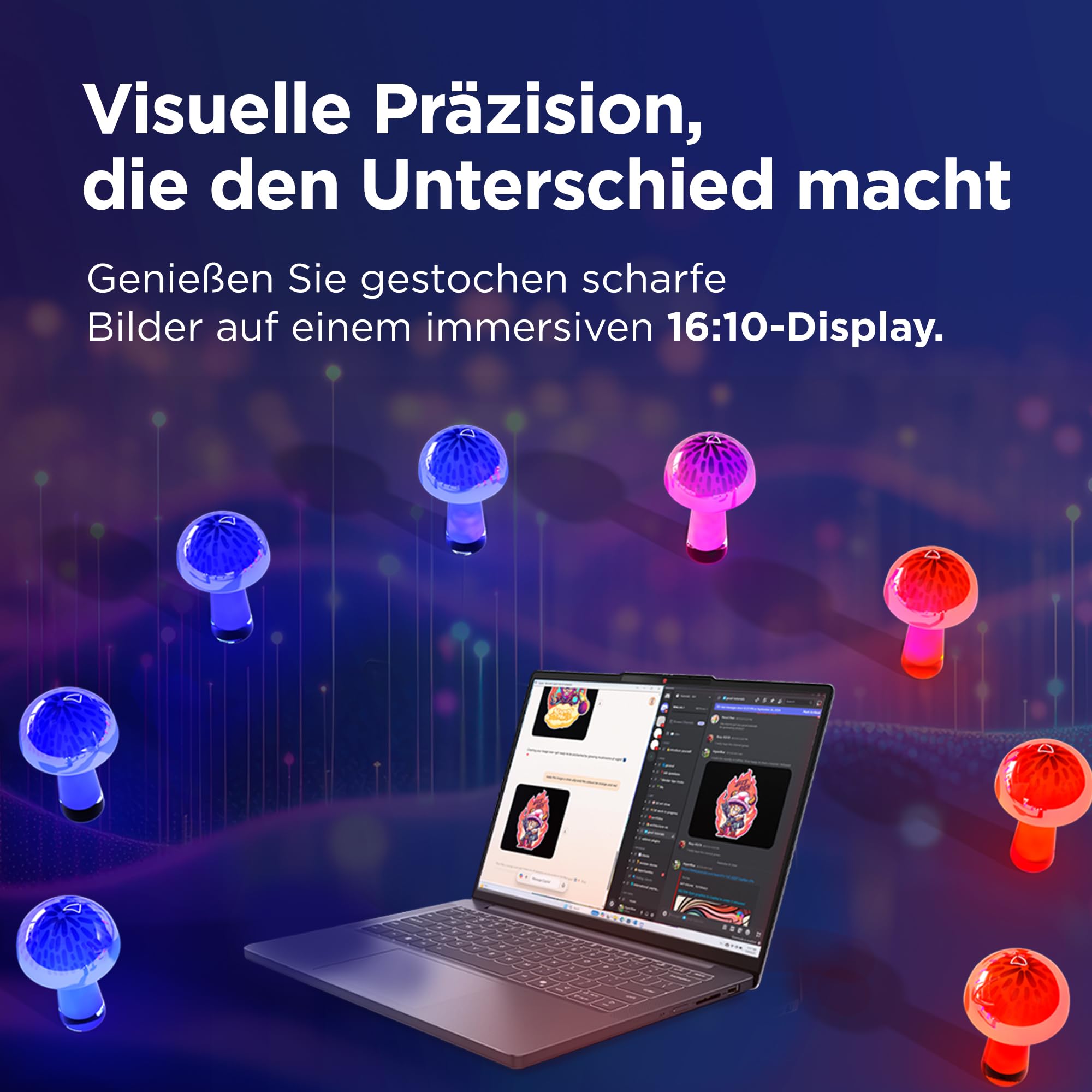 Lenovo IdeaPad Slim 3i Laptop | 14" WUXGA Display | Intel Core i5 13420H | 16GB RAM | 512GB SSD | Intel UHD Grafik | Win11 | QWERTZ | Luna Grau | 3 Monate Premium Care 4