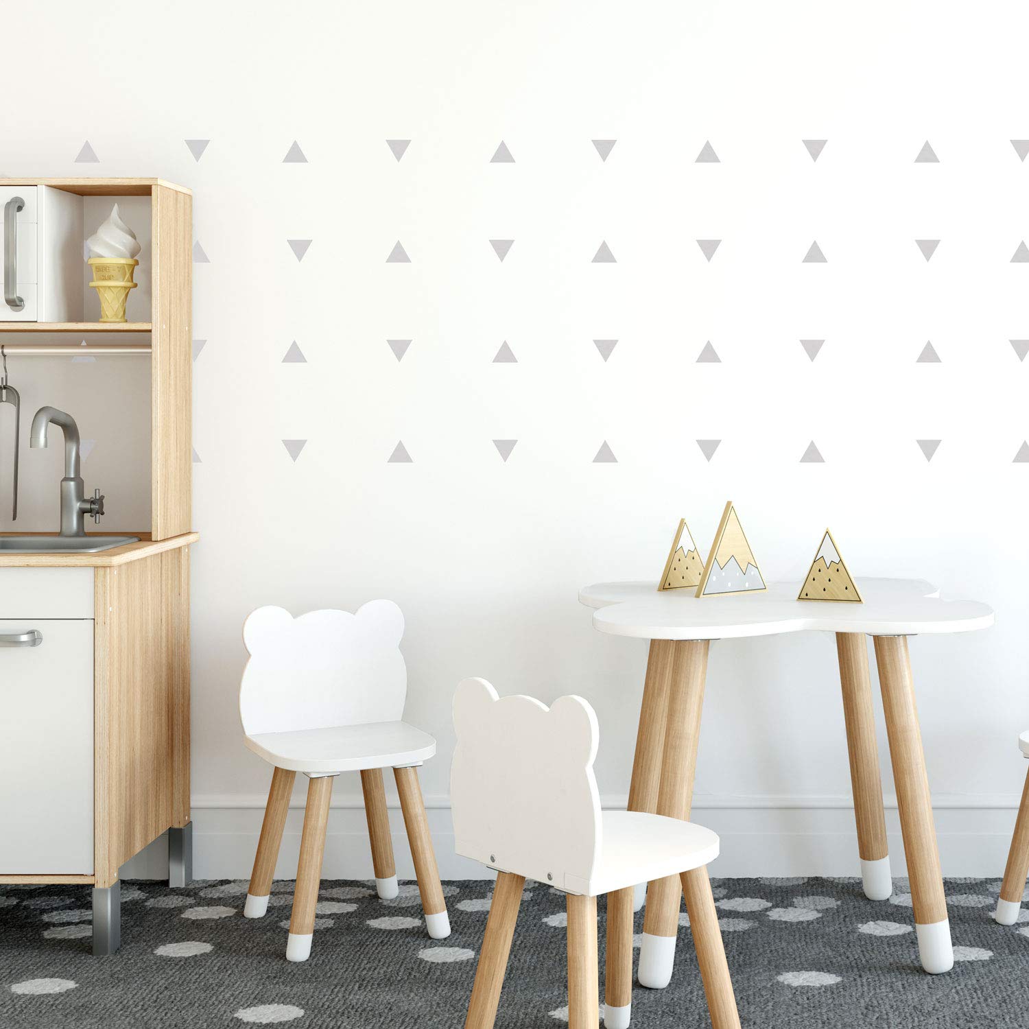 Triangle wall stickers | Lots of colours options available | Perfect for a baby's nursery or child's bedroom