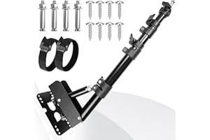 DNSBABI Wall Mount Triangle Boom Arm, 180º Flexible Rotation, Save Space, for Ring Light, Photography Strobe Light, Monolight, Softbox, Umbrella and Reflector