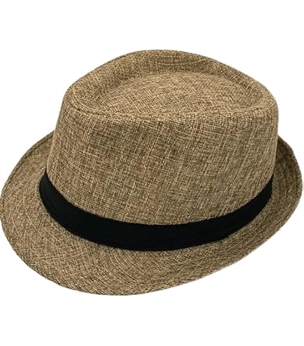 Giroir Fedora Hats for Men Women Short Brim Unisex Summer Beach