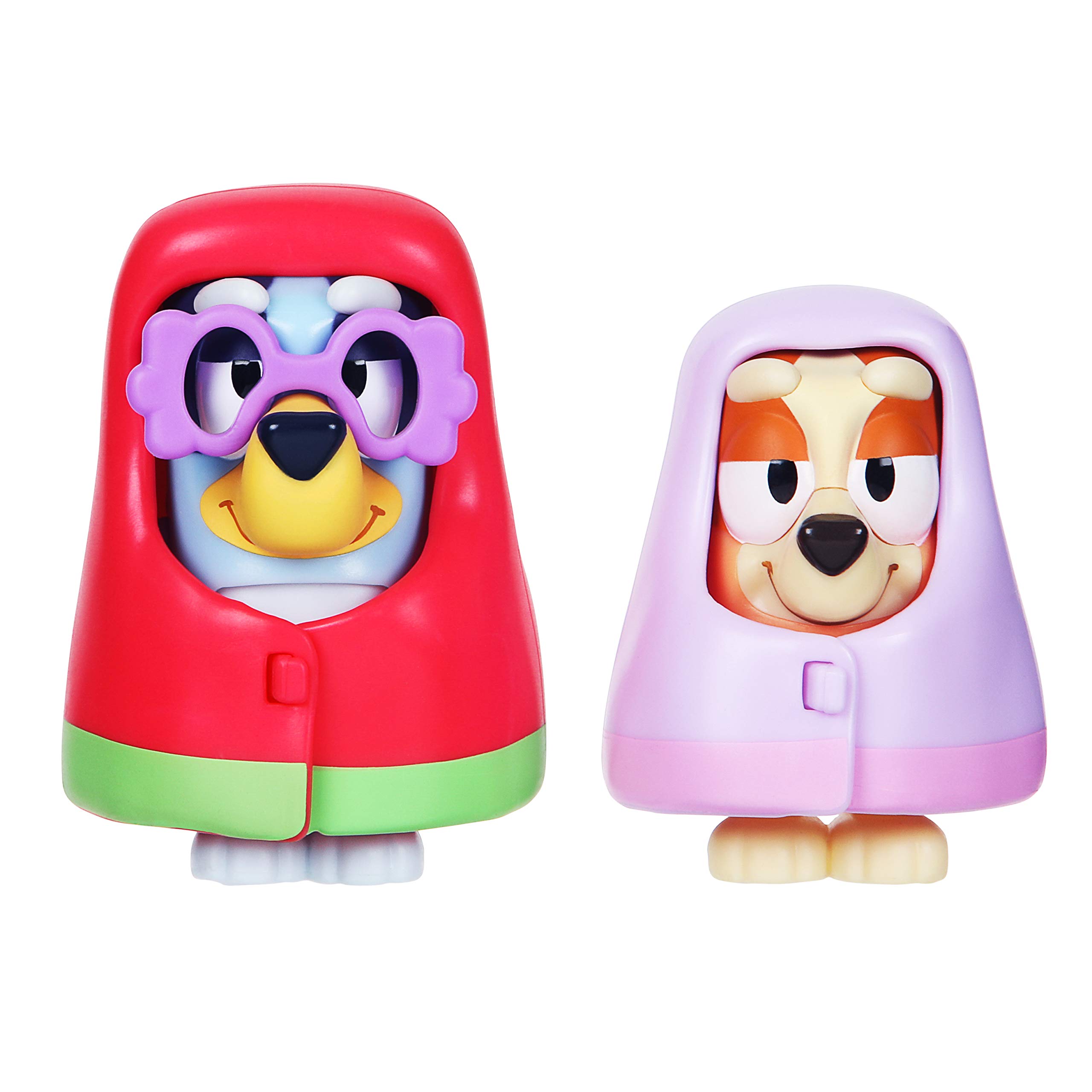 Bluey and Bingo Grannies Playset: Articulated 2.5 Inch Action Figures 2-Pack Including 2 Removable Blankets and Glasses Official Collectable Toy — image 1