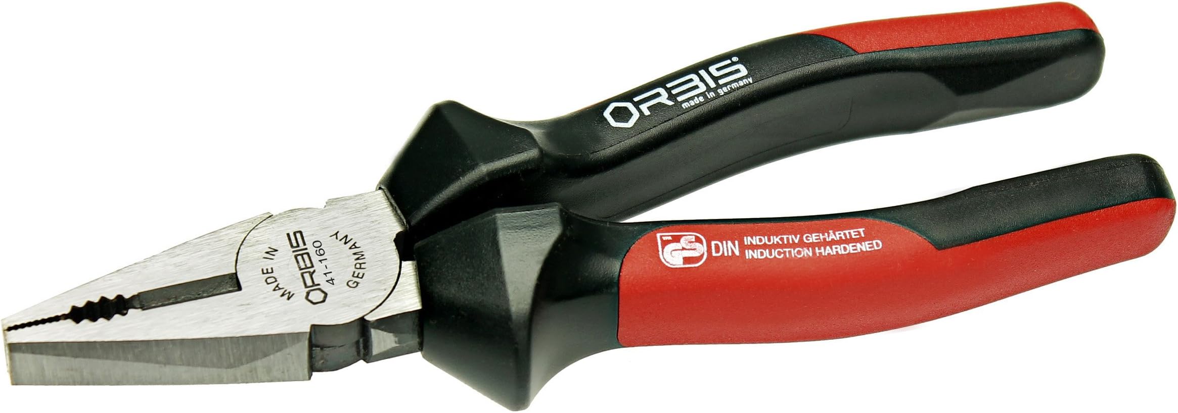 Orbis 41-1600/20RR Combination pliers 6 1/4" with facet/dual-component-sleeve
