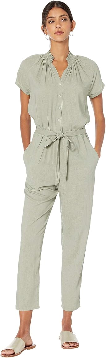 Cotton blend jumpsuit Clearance