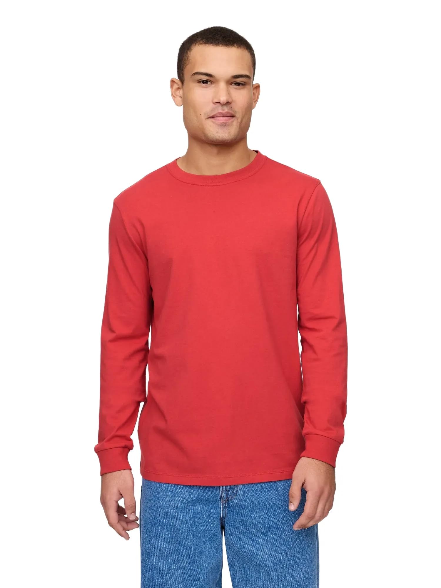 GAP Mens Long Sleeve Everyday Soft T-Shirt Modern Red XS