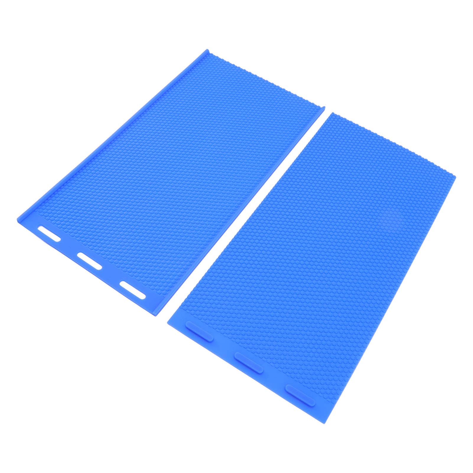 TOPINCN 2Pcs Silicone Beeswax Maker Flexible, Silicone Beeswax Sheet DIY Maker Soft Press Sheet Mould Tools Beeswax Embosser Machine for Beekeeping