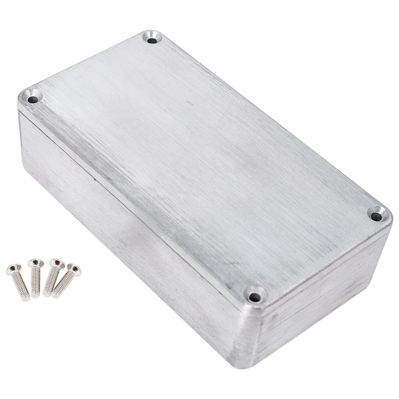 tassieroon 5 Pcs Guitar Effects Pedal Aluminum Stomp Box Enclosure for DIY Guitar Pedal Kit 1590B