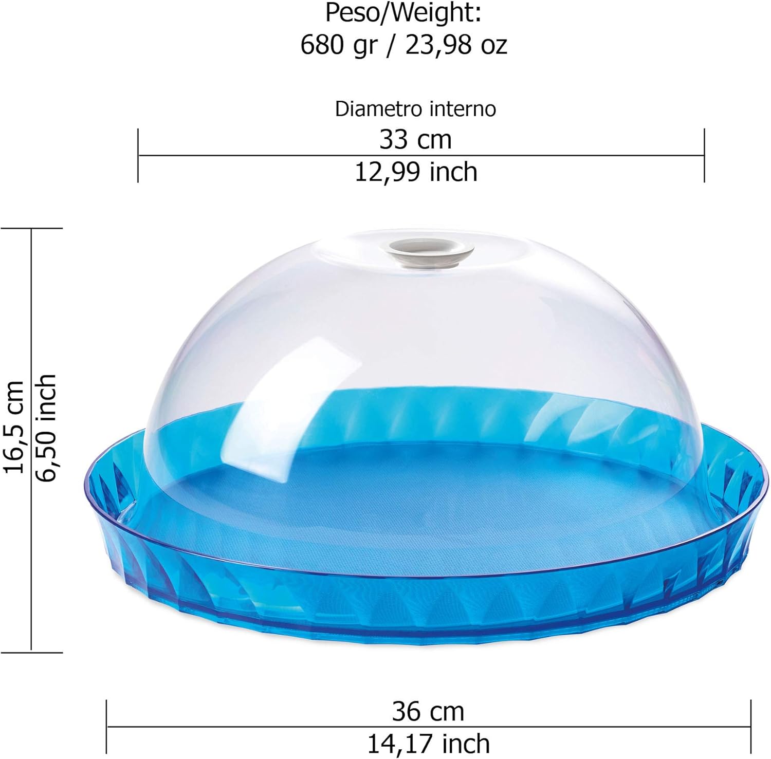 Napravi Rs Assiettes Et Plats De Service Vaisselle Et Plats De Service Transparent Ligne Diamond Hauteur 16 5 Cm Porte Gateaux Avec Couvercle En Plastique Incassable Omada Design Plaque A Gateau De 36 Cm