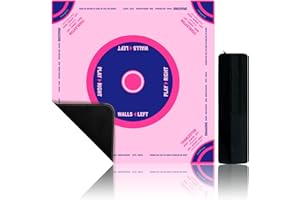 AzulHome Mahjong Mat, Mahjong Table Mat Black Carrying Bag, Anti Slip and Noise Reduction Table Cover for Mahjong, Poker, Card Games, Dominoes, Board Games, Slip Resistant Mat (Pink - 31.5'')