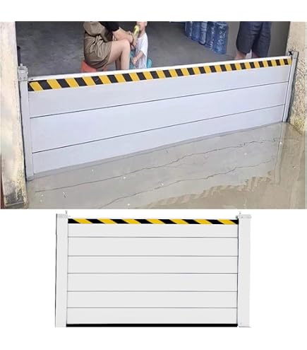 Water Exit Protection Flood Prevention System RTOWERM Aluminum Flood Barrier - Reusable Water ...