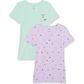 Amazon Essentials Disney | Marvel | Star Wars | Princess Women's Classic-Fit Short-Sleeve V-Neck T-Shirt, Multipacks