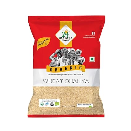 24 Mantra Organic Wheat Daliya, 500g