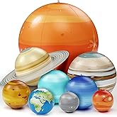 Dan&Darci Inflatable Solar System Planets for Kids - Science Toys - Boys Room Decor Ceiling - Space Gifts - Outer Space Theme
