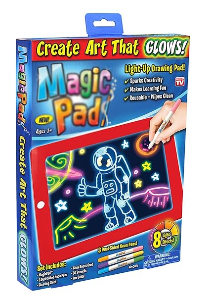 Amazoncom Magic Drawing Pad Light Up Led Board Draw
