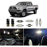 EASY EAGLE 10Pcs Tacoma LED Interior Lights: 6000K Super Bright Map Dome LED Bulbs - for Toyota Tacoma 2005 2006 2007 2008 2009 2010 2011 2012 2013 2014 2015 2016-2021 All Models+ Install Tool