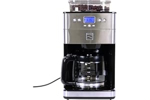 KOOLATRON Kenmore Elite Grind and Brew Coffee Maker - Built-In Grinder, Automatic Drip Coffee Machine, 12 Cup Programmable Brewer, Bean Grinder and Ground Coffee Brewer, Coffee Maker and Grinder Combo