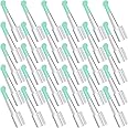 Nuanchu 30 Pcs Ear Spoon Tips Ear Cleaner Replacement Tips Ear Cleaner Tips Ear Replacement Pick Ear Wax Removal Replacement Accessories Set for Teens Adults Ear Wax Removal Endoscope (Green,Round)