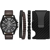 Folio Men's Vegan Leather Strap Watch