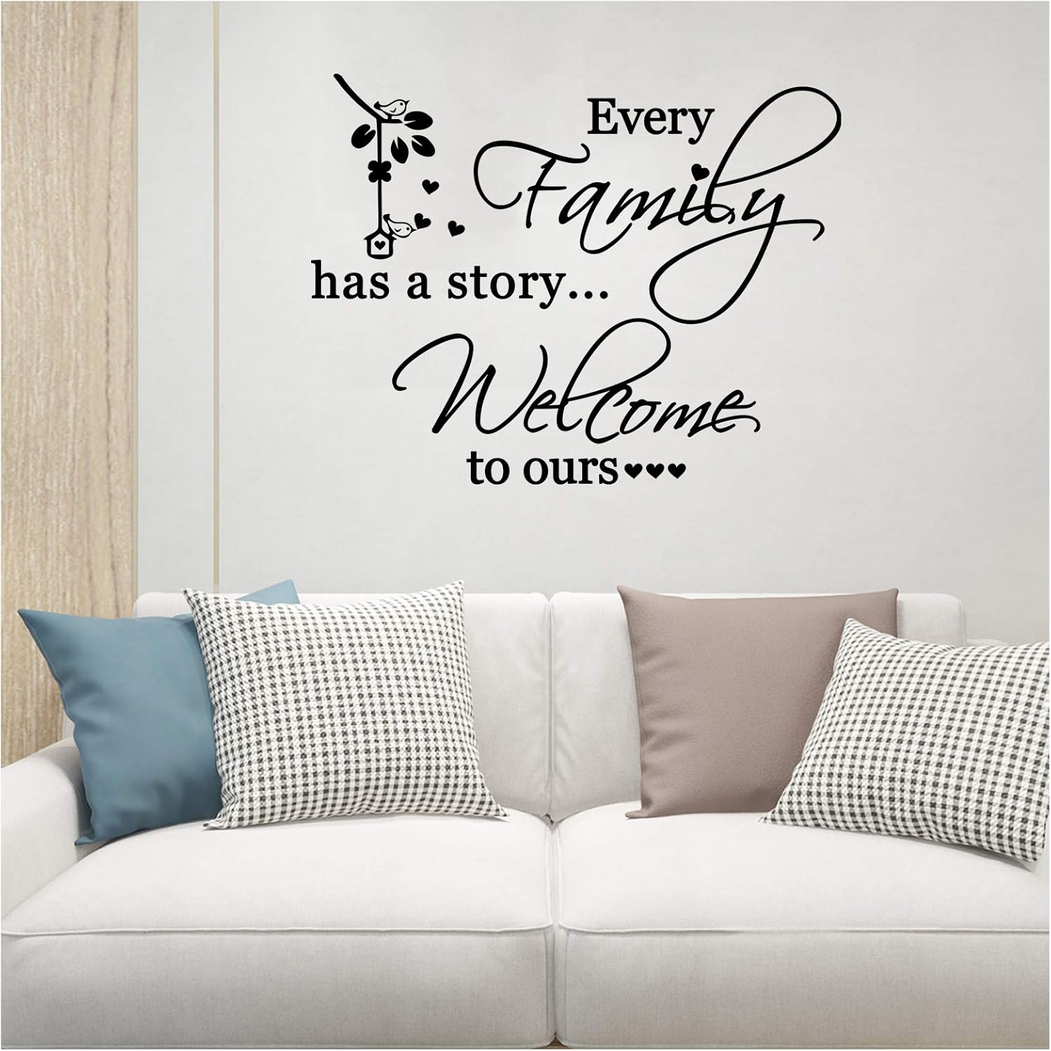 Inspirational Wall Art Stickers, Every Family has a Story Welcome to Ours