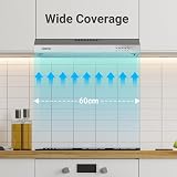 CIARRA CBCS6903 60cm Visor Cooker Hood Stainless Steel Undercabinet view 2