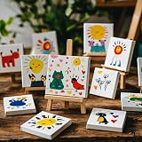 ISLAND 9Pcs Mini Stretched Canvas 4x4 inch 100% Cotton view 4