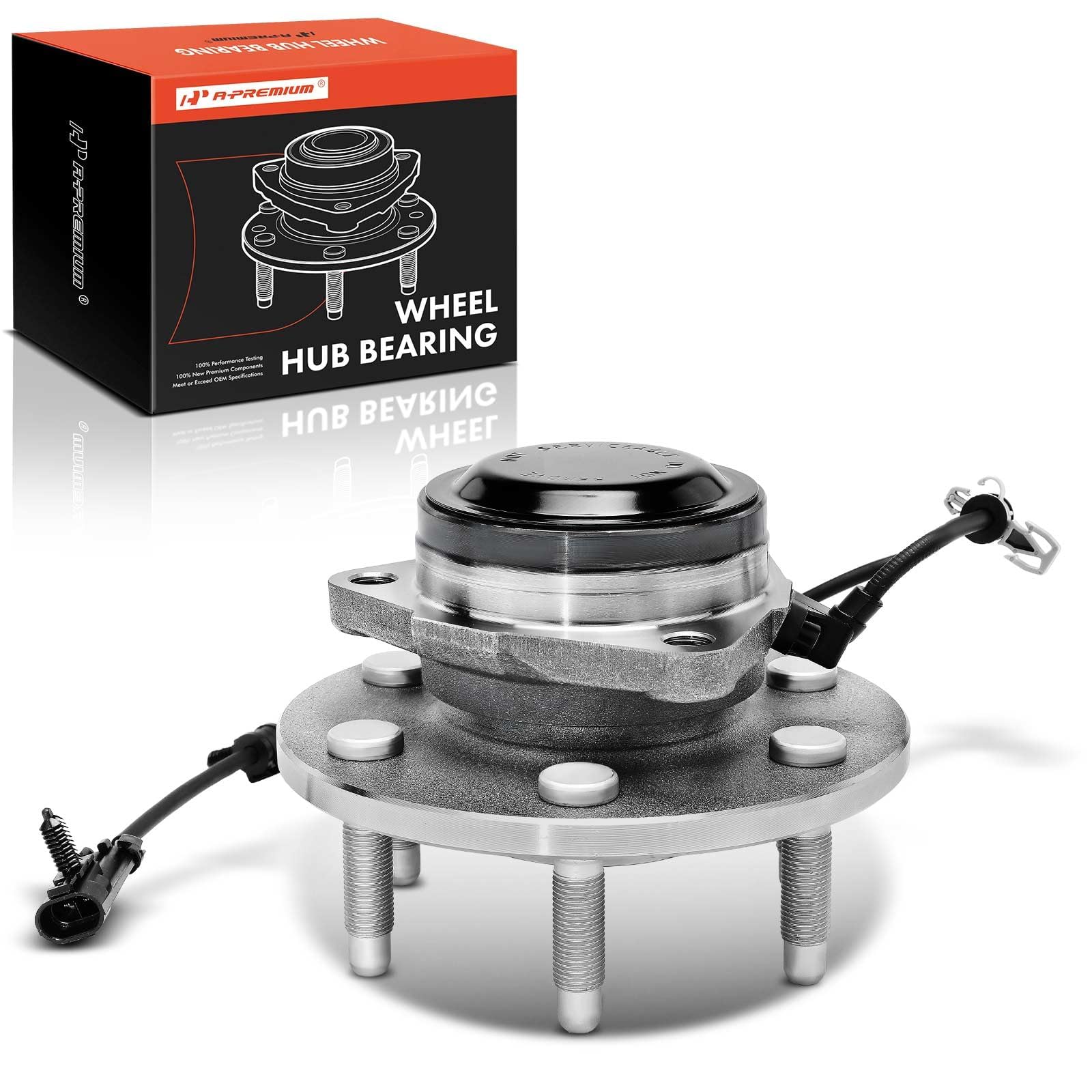 Photo 1 of A-Premium 2WD Front Wheel Bearing and Hub Assembly with ABS & 6-Lug Compatible with Chevrolet & GMC & Cadillac - 1999-2013 - Silverado 1500, Avalanche 1500, Sierra 1500, Escalade, RWD